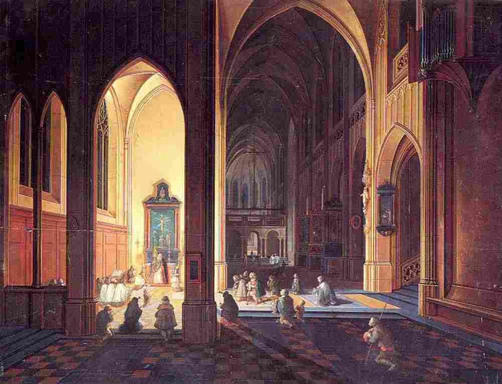 Neefs Church Interior 2 Art A4 Photo Print
