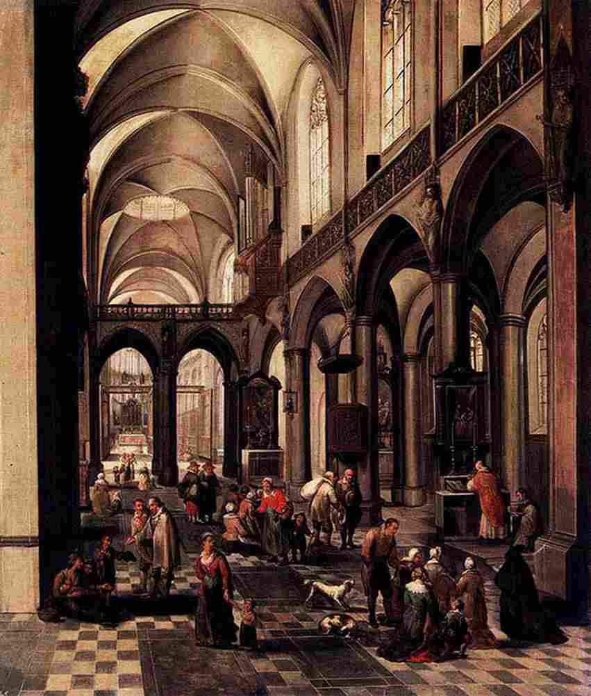 Neefs Church Interior 6 Art A4 Photo Print