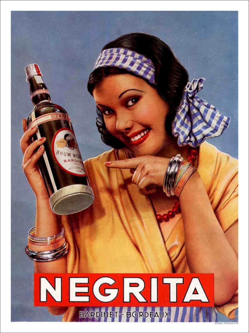 Negrita France 1930s Vintage Retro Advert Poster A4 Photo Print