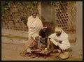 Negroes playing chess Algiers Algeria Vintage A4 Photo Print