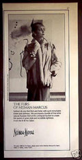 Neiman Marcus Furs Vintage Retro Advert Ads A4 Photo Print