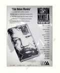 Nelson Mandela Disc Vintage Retro Advert Poster A4 Photo Print