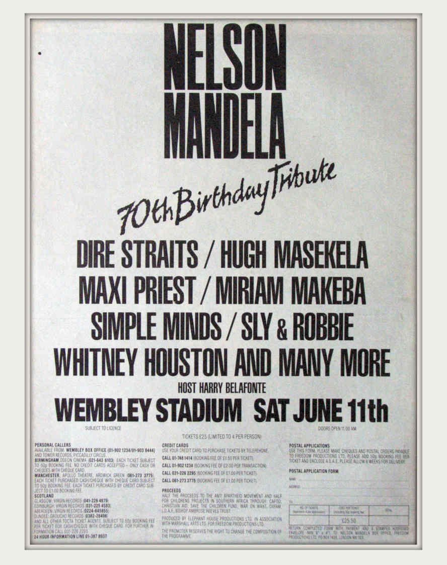 Nelson Mandela Tribute Vintage Retro Advert Poster A4 Photo Print
