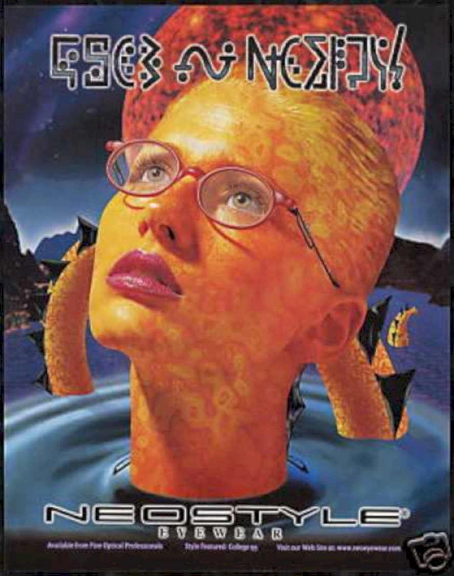 Neostyle Eyewear Style Vintage Retro Advert Ads A4 Photo Print