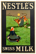 Nestles Swiss Milk Vintage Retro Advert Poster A4 Photo Print