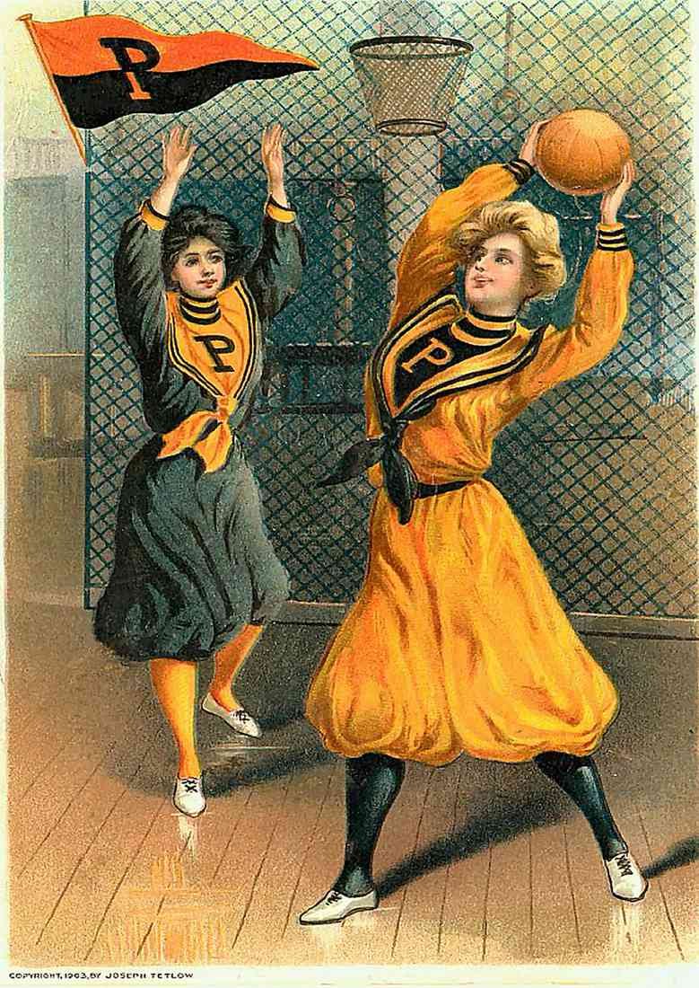 Netball vintage A4 Photo Print