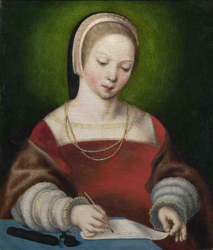 Netherlandish A Girl Writing A4 Photo Print