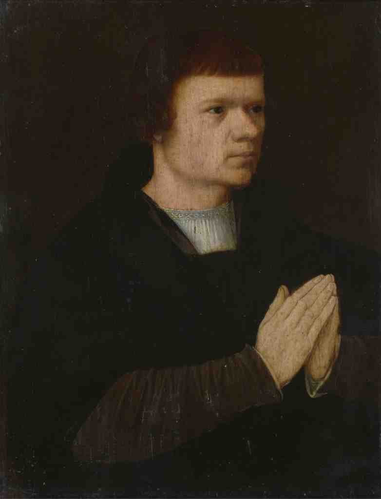 Netherlandish A Young Man Praying A4 Photo Print