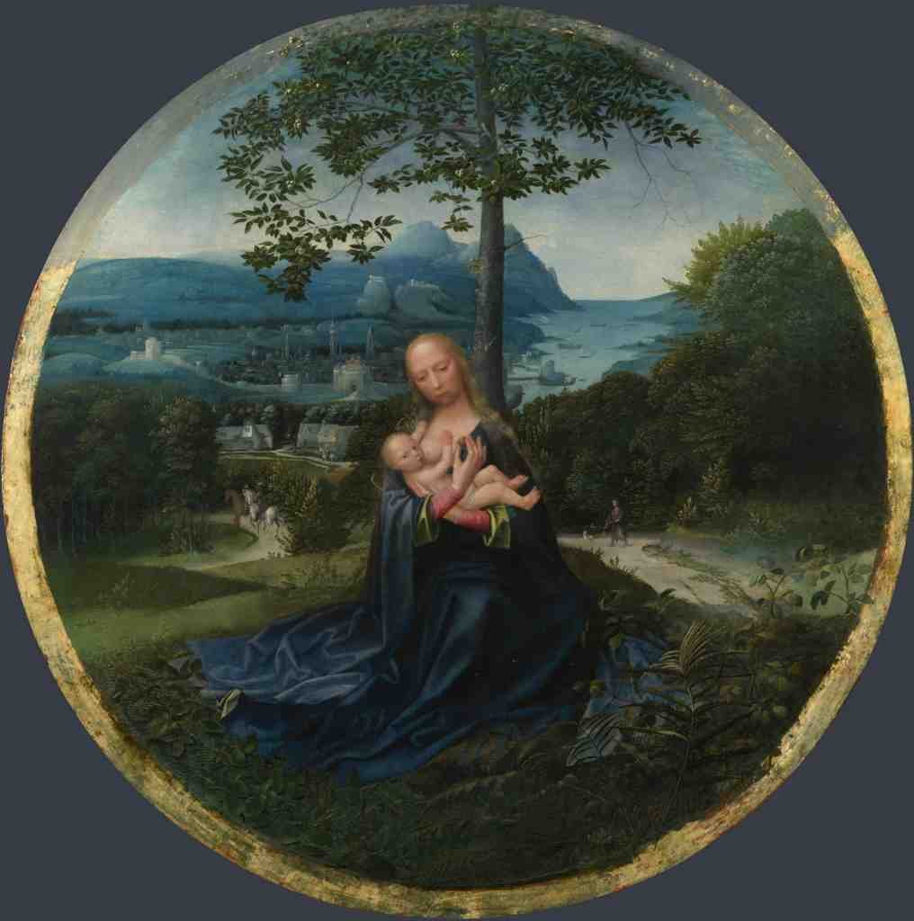 Netherlandish The Virgin and Child in a Landscape A4 Photo Print