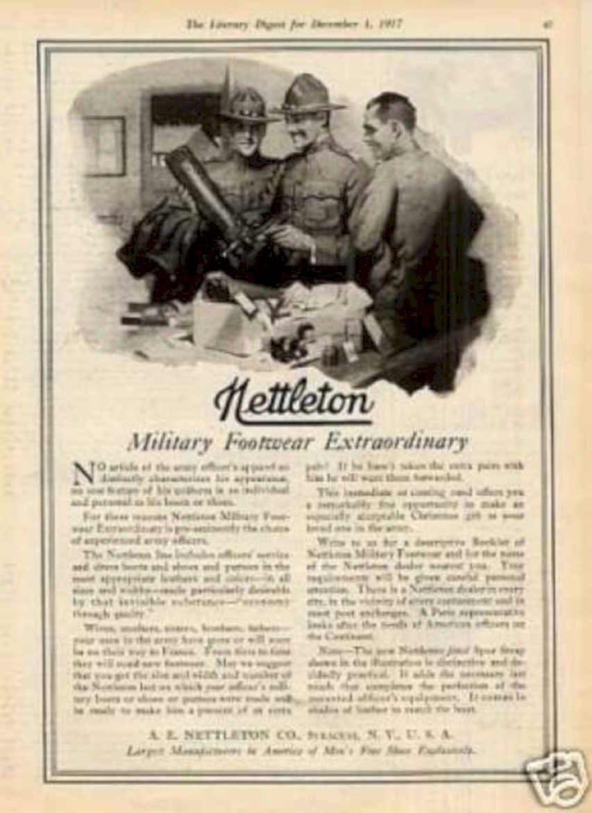 Netleton Military Boots Vintage Retro Advert Ads A4 Photo Print