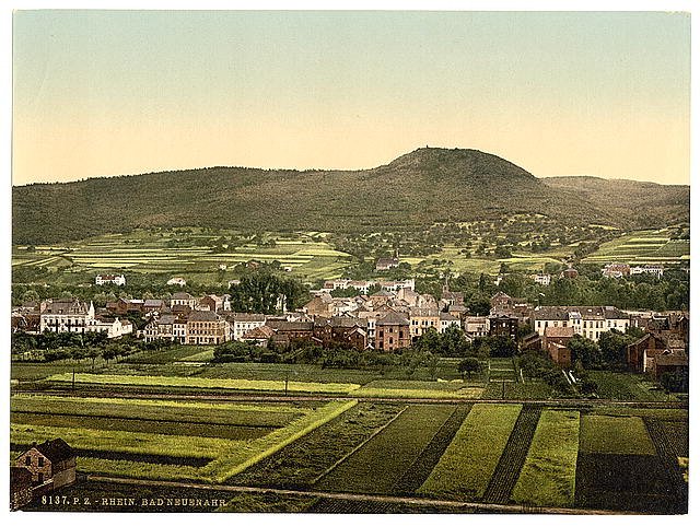 Neuenahr Bath I the Rhine Vintage A4 Photo Print