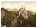 Neuschwanstein Upper Bavaria Vintage A4 Photo Print