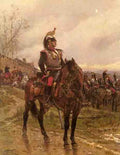 Neuville Alphonse Marie De The Hussars A4 Photo Print