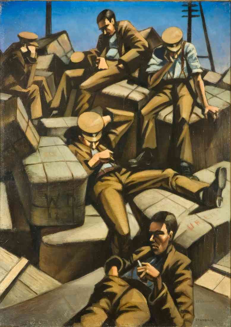 Nevinson dog tired 2024 A4 Photo Print
