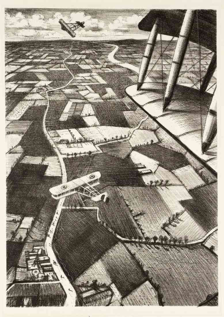 Nevinson in the air 2 A4 Photo Print