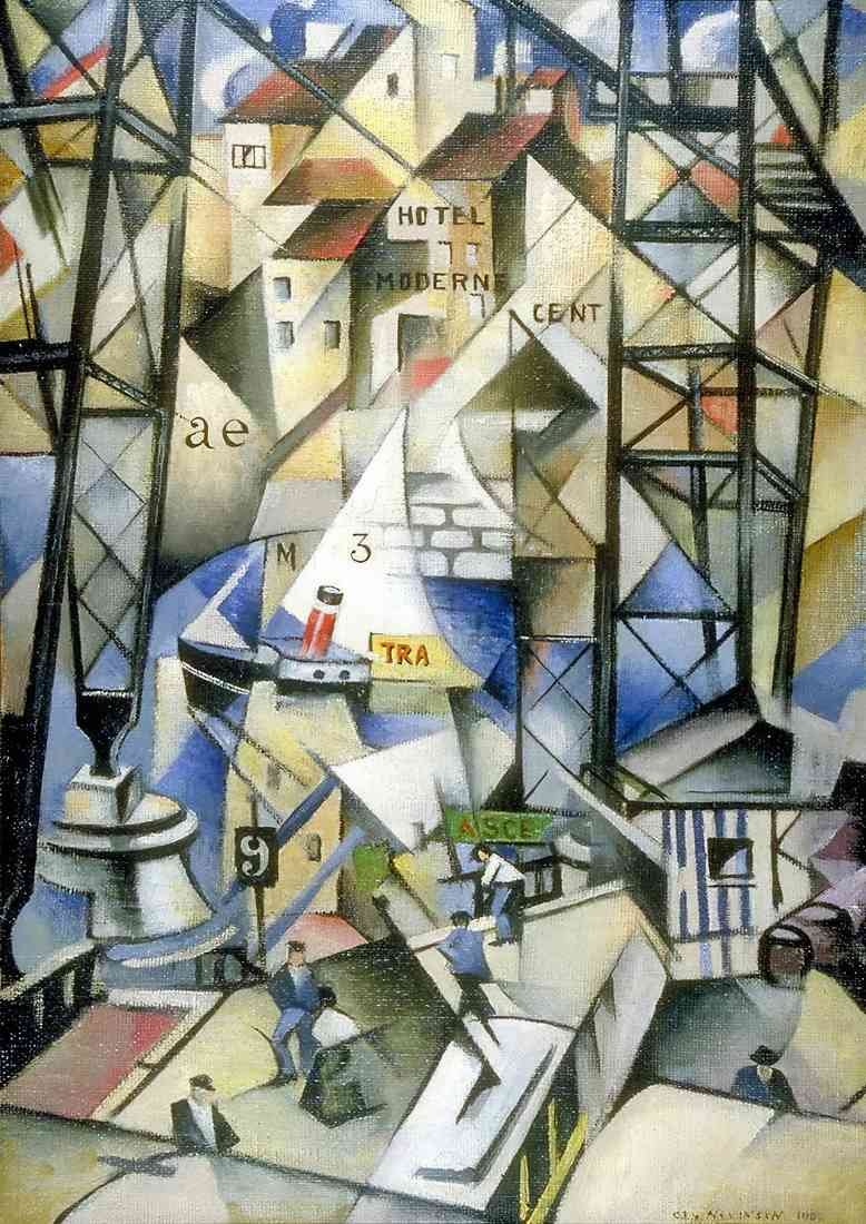 Nevinson le vieux port A4 Photo Print