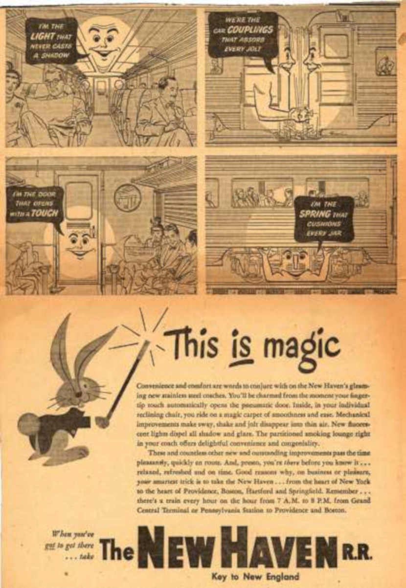 New Haven Train 1 Vintage Retro Advert Ads A4 Photo Print