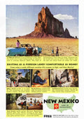 New Mexico Mesa Vintage Retro Advert Poster A4 Photo Print