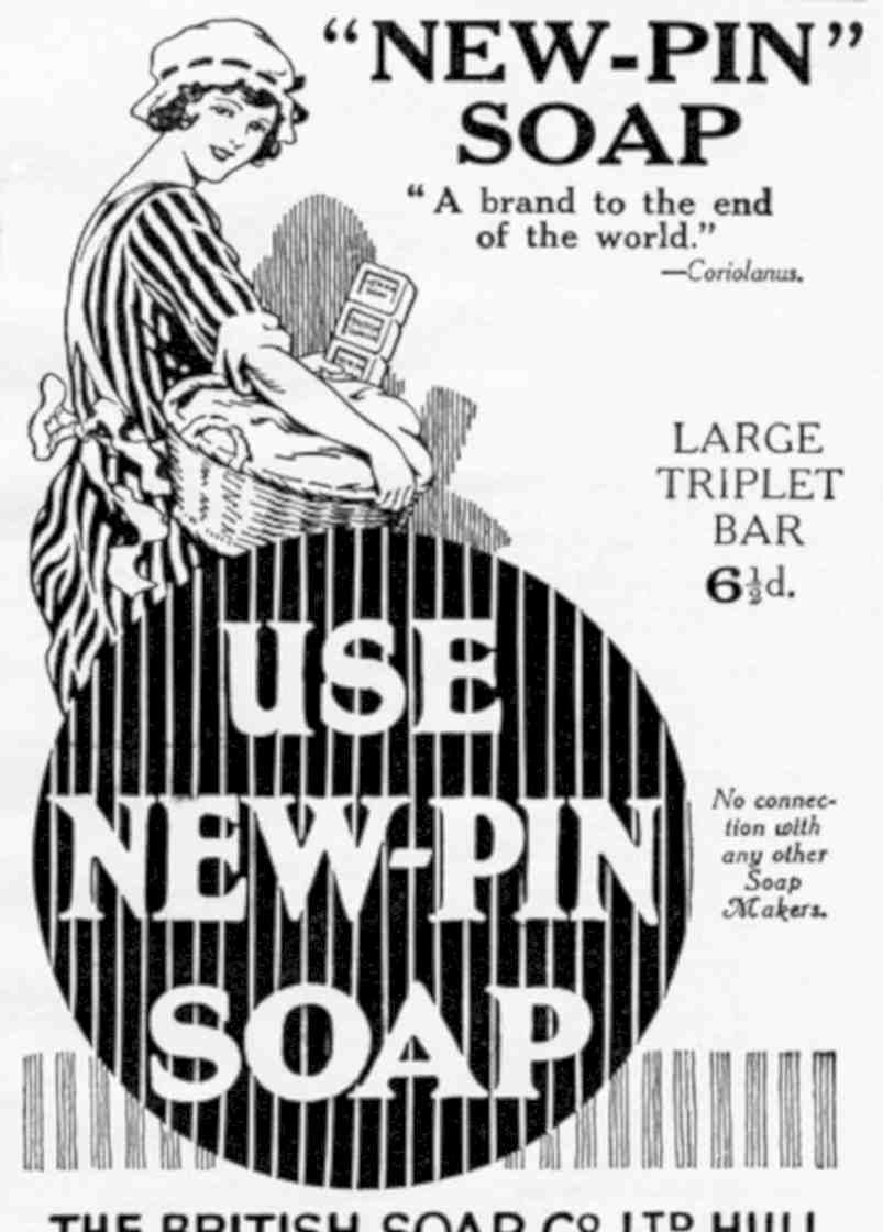 New Pin Soap Vintage Retro Advert Poster A4 Photo Print