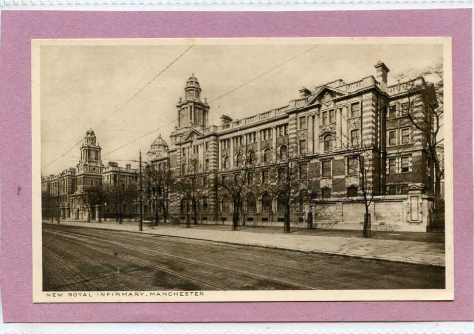 New Royal Infirmary Manchester Lancashire Vintage A4 Photo Print