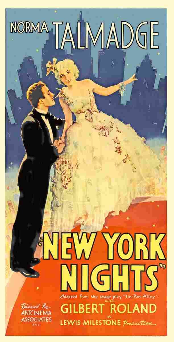 New York Nights 1929 01  film star poster A4 Photo Print