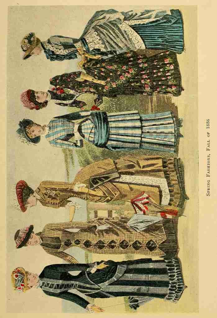 New York in the Elegant 80s 1927 Spring Fashions 1886 A4 Photo Print