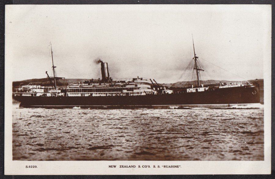 New Zealand Shipping Cos Ss Ruahine Vintage A4 Photo Print