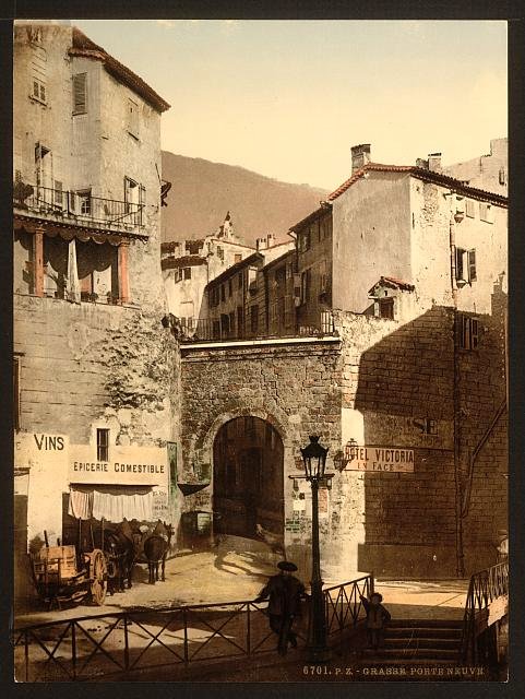 New gate Grasse Vintage A4 Photo Print