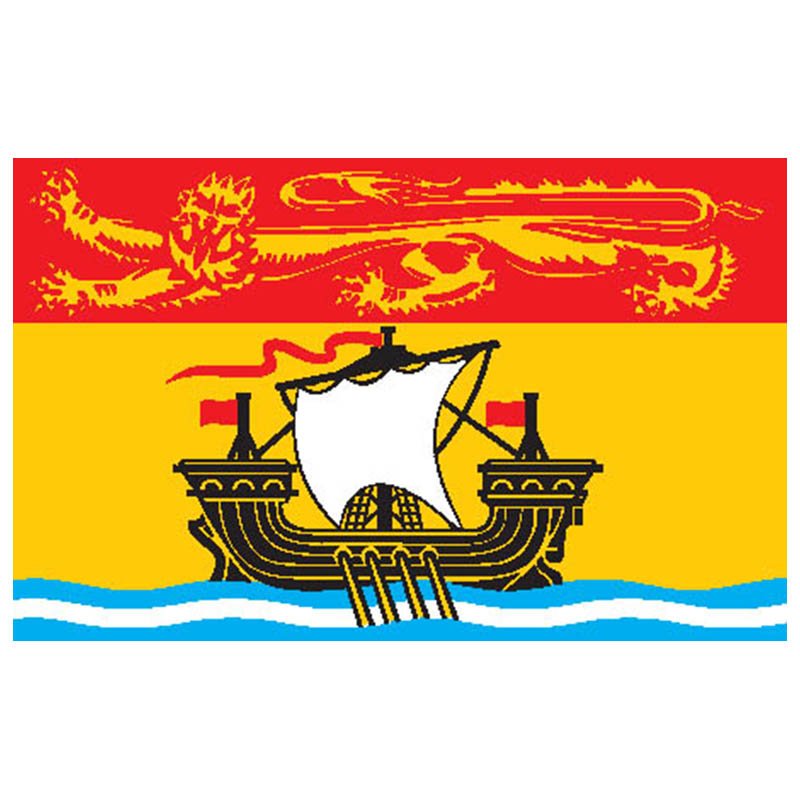 Newbrunswick Prov Flag N3952 A4 Photo Print