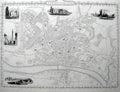 Newcastle Tyne Map Vintage Retro Advert Poster A4 Photo Print