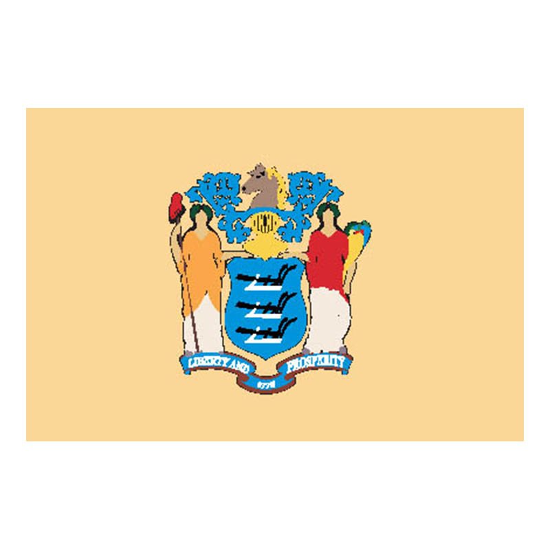 Newjersey Flag N4140 A4 Photo Print