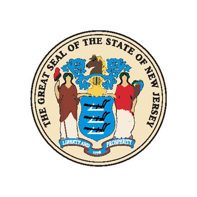 Newjersey Seal N4139 A4 Photo Print