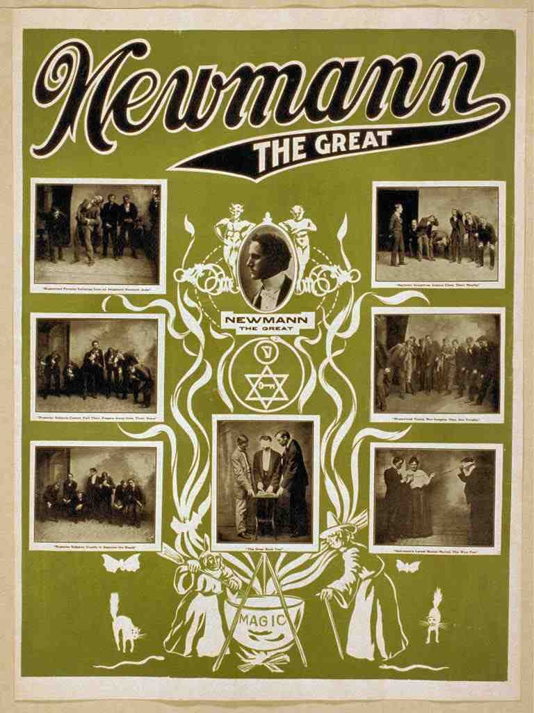 Newmann 10 Magic Magician Vintage A4 Photo Print