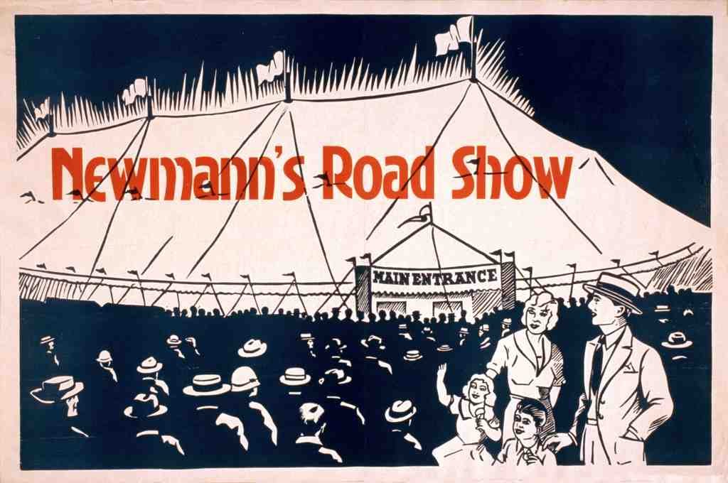 Newmann Road Show Magic Magician Vintage A4 Photo Print