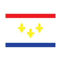 Neworleans City Flag N5093 A4 Photo Print