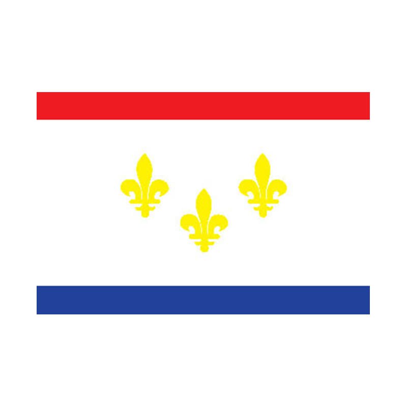 Neworleans City Flag N5093 A4 Photo Print
