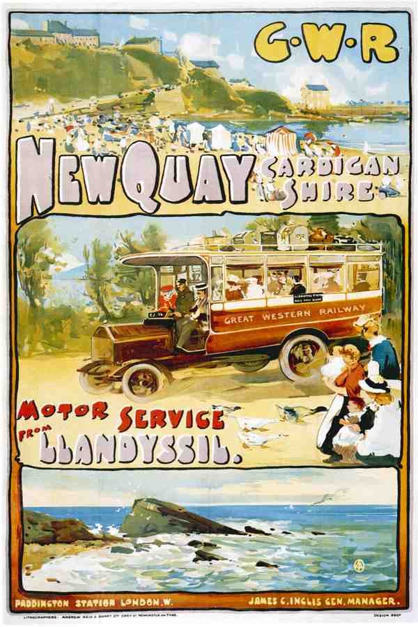 Newquay Gwr Advert A4 Photo Print