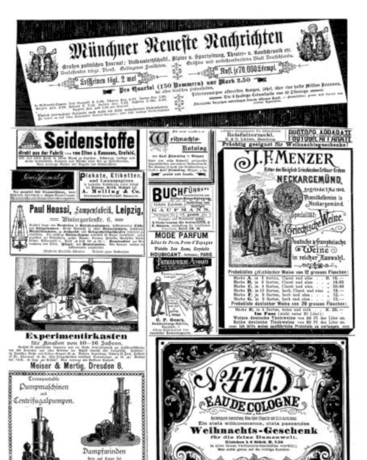 Newspaper Advertisement Collage 1 Vintage Retro Advert Poster A4 Photo Print