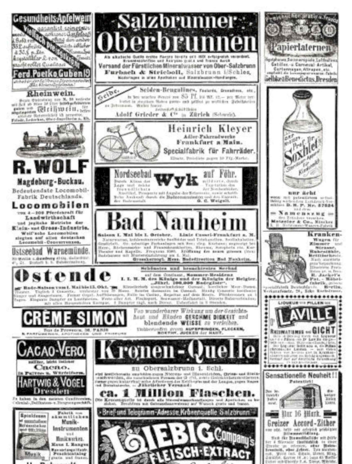 Newspaper Advertisement Goods Vintage Retro Advert Poster A4 Photo Print