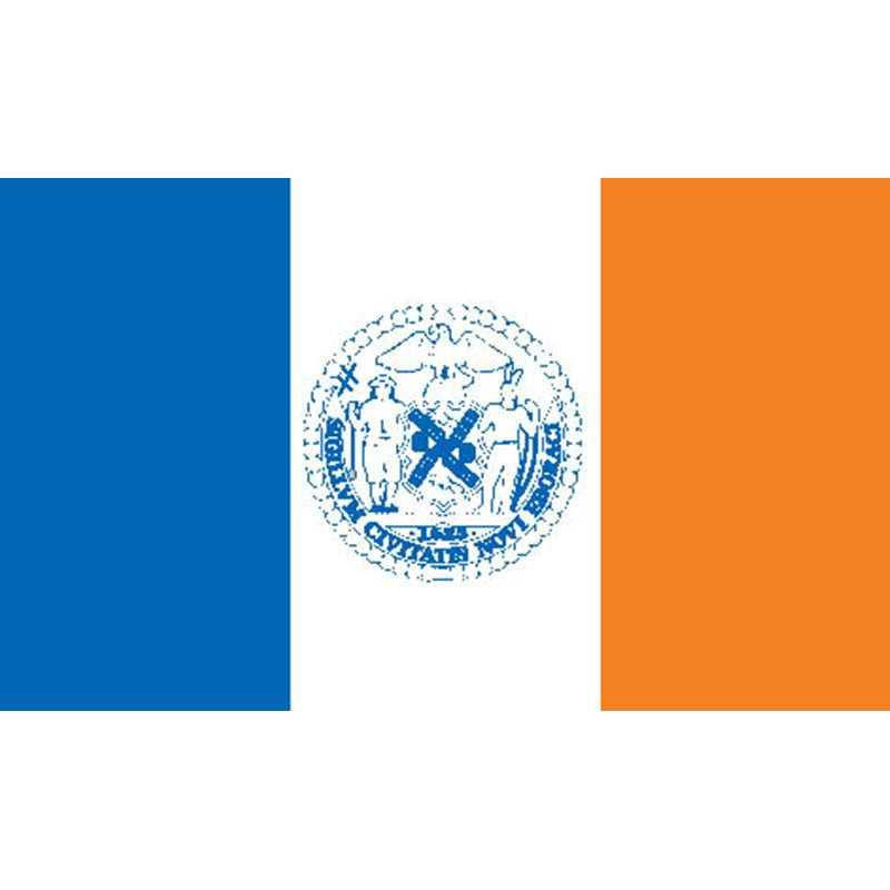 Newyork City Flag N6171 A4 Photo Print
