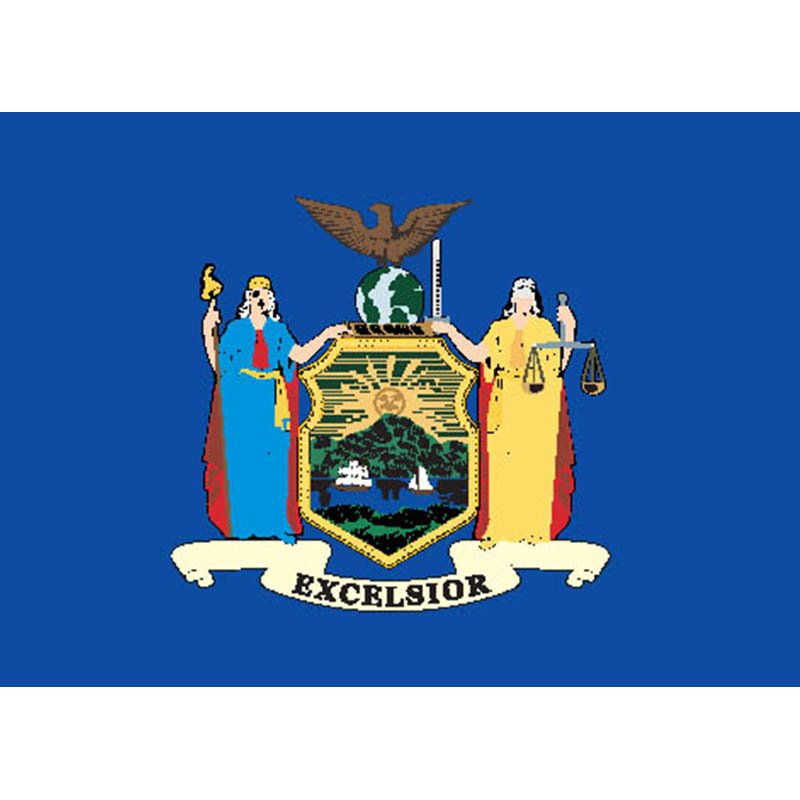 Newyork State Flag N2733 A4 Photo Print