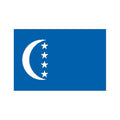 Ngazidja Island Flag N4914 A4 Photo Print