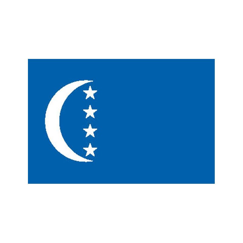 Ngazidja Island Flag N4914 A4 Photo Print