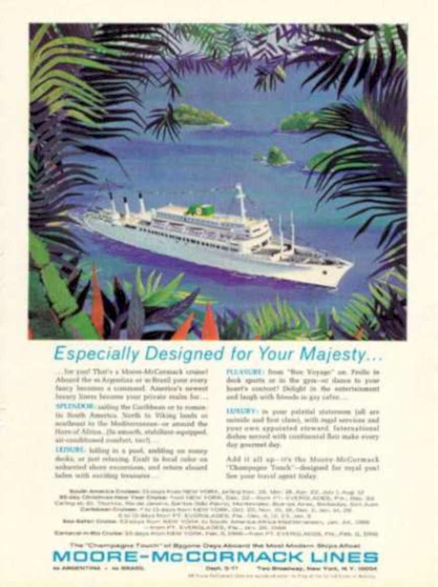 Niagara Cruise Ship Vintage Retro Advert Ads A4 Photo Print
