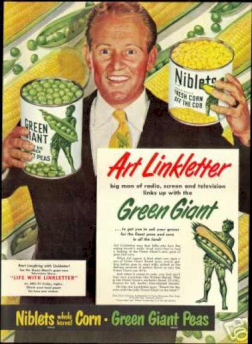 Niblets Green Giant Vintage Retro Advert Ads A4 Photo Print