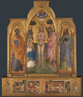 Niccolo di Pietro Gerini Baptism Altarpiece A4 Photo Print