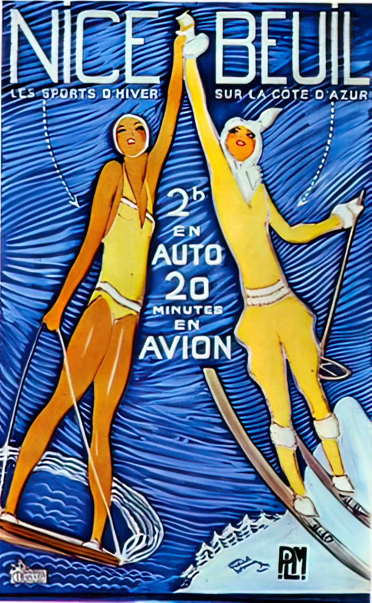 Nice BeuilbyJGDomergue Advert A4 Photo Print