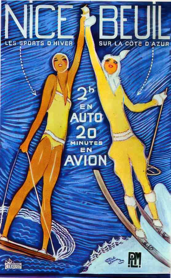 Nice BeuilbyJGDomergue Vintage Advert A4 Photo Print