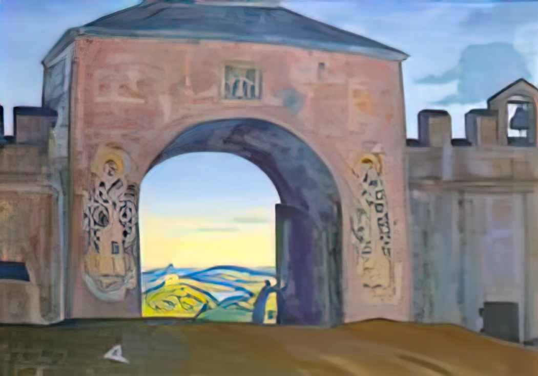 Nicholas Roerich and we are opening the gates 1922 Art A4 Photo Print