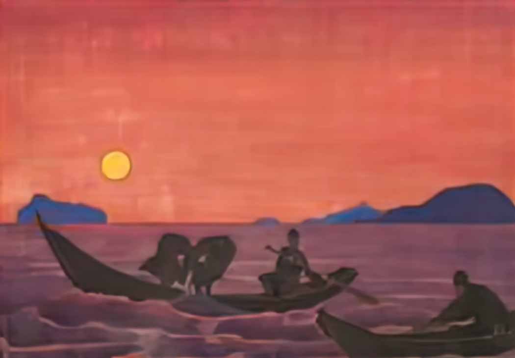 Nicholas Roerich and we continue fishing 1922 Art A4 Photo Print